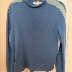 Vineyard Vines Blue Cowl Neck Sweater